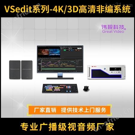 VSedit伟视VSedit80e高清非编系统 非线性编辑工作站 学校非编工作站