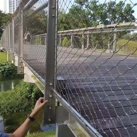 徐州建桥梁防护网 西润钢丝绳金属防坠网物美价廉