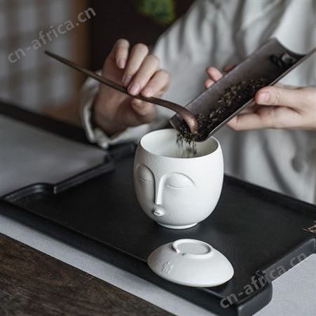 创意茶水杯 粗陶茶具艺术品 万仟堂陶瓷茶杯 定制logo纪念水杯