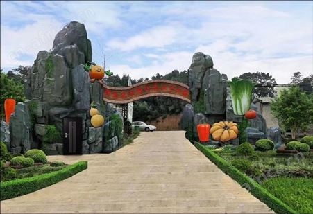 苏州大门假山 塑石假山现场 人工假山瀑布制作公司 园林假山公司