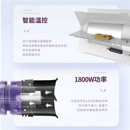 直白 电吹风机 HL360 负离子大功率 可折叠 直白总代理商