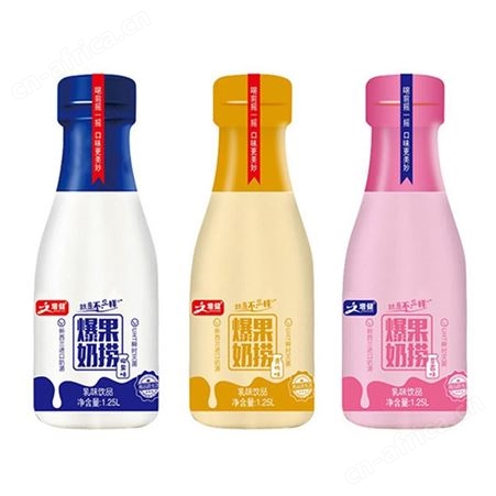 增健爆果奶捞椰果味乳味饮品奶昔1.25L厂家招商