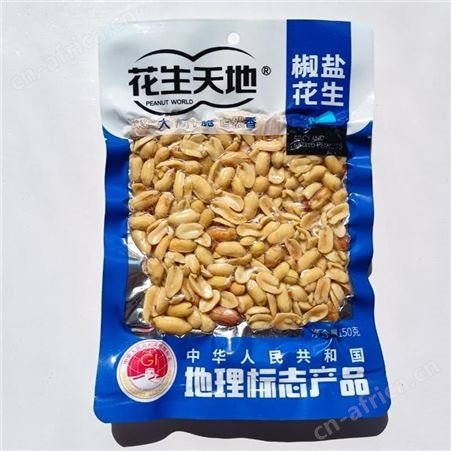 花生天地椒盐味休闲食品大袋开袋即食下酒菜招商150g