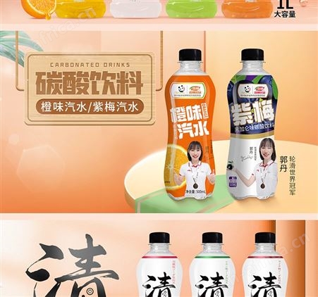 浩明青柠味饮料苏打气泡水无糖运动补水箱装汽水招商代理480ml