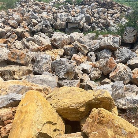 天然千层石 大小型园林假山石 假山驳岸石批发