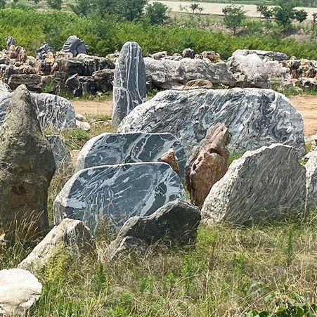河道驳岸护坡千层石 天然造景假山石 文建石材