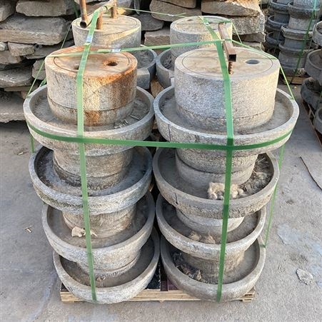 农村仿古成套手推旧石磨 小石磨 古建景区庭院装饰水磨盘