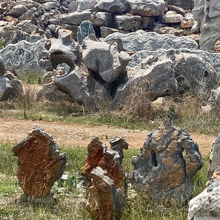 河道驳岸护坡千层石 天然造景假山石 文建石材