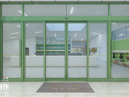 汉中感应门安装444