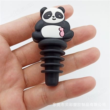 卡通食品硅胶红酒塞厂家定制创意锥形cartoon滴胶工艺工厂软胶塞