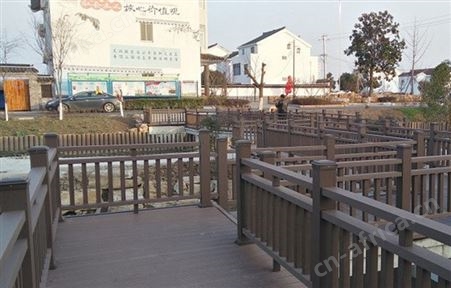 户外景区栈道专用木塑护栏 园林花园草坪围栏 市政工程专用防护栏