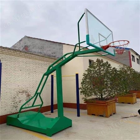 华丽体育篮球架平箱篮球架厂家成人户外学校篮球场标准仿液压比赛篮球架