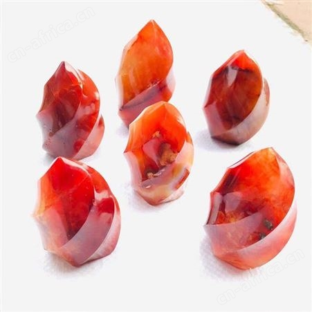红色玛瑙 MN02 鱼缸石景观造景用 七彩能量石 佳琪
