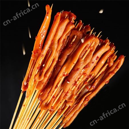 0.073元每串铁板鸭肠批发 冷冻鸭肠网红小串供应 烤鸭肠串厂家