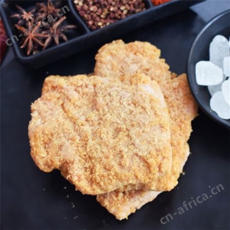 香辣鸡排 休闲油炸小吃冷冻半成品 速冻裹面制品胸排供应
