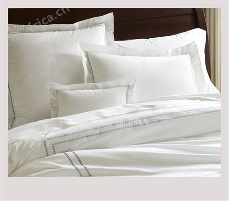 民宿床品套件 酒店布批发 白色床单被套宾馆用品 加水洗标
