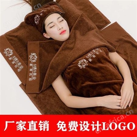 纯棉毛圈发箍美容会所发带美容头巾新款时尚免费设计店标SPA会所美容巾