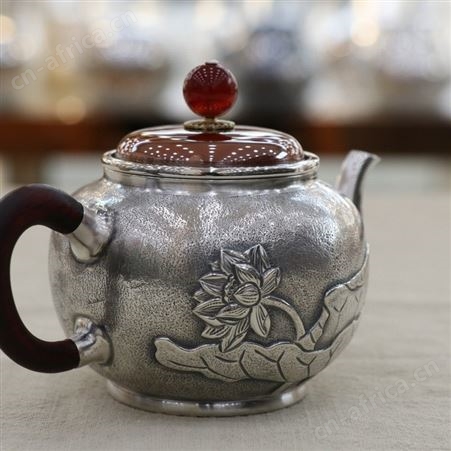 纯银S999泡茶壶小银壶 功夫茶手工足银茶壶家用送礼茶具礼品