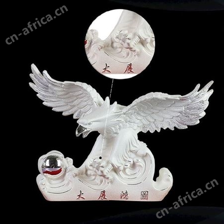 纯银大展宏图摆件 999足银老鹰招财公司店铺开业工艺礼品