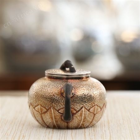 纯手工银壶 999纯银小茶壶茶具 家用泡茶套装 足银银茶壶