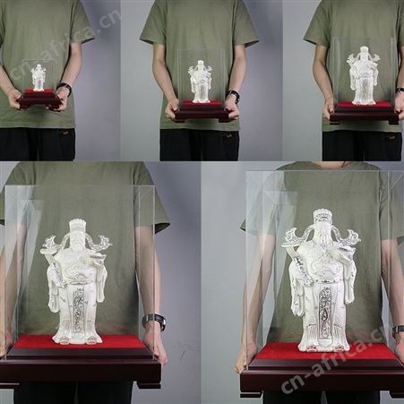 财神银器摆件 纯银999开业乔迁财神爷佛像创意摆件 工艺品定制