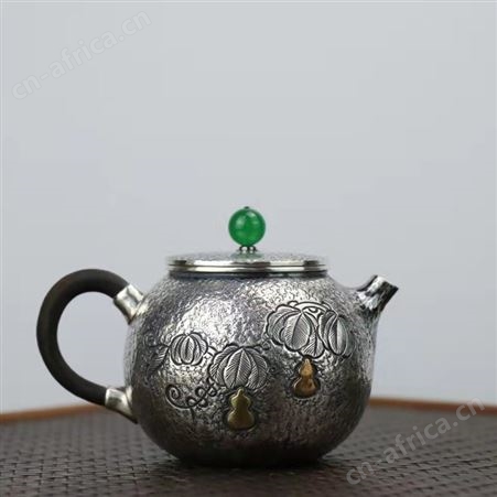 999银泡茶壶套装 家用手工银茶壶功夫银茶具公道杯 高档礼品定制