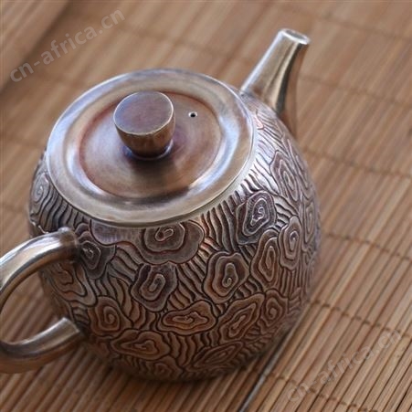 纯手工999泡茶银壶 家用迷你小茶壶茶具功夫沏茶壶足银泡茶器商用