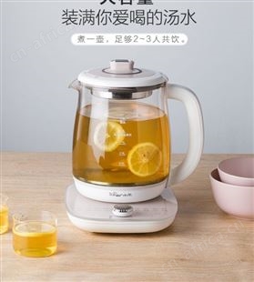 小熊养生壶YSH-C18S2家用全自动多功能燕窝隔水炖盅玻璃壶煮茶器