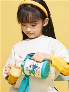 富光儿童保温杯女带吸管小学生便携宝宝水壶幼儿园上学专用水杯子