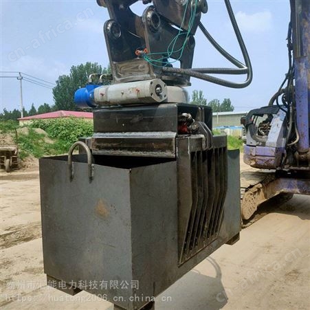 混凝土浇注石料液压夹子路沿石安装夹具路边石铺设钩机夹具