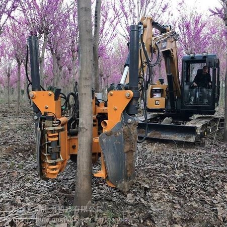 厂家 高频振动土球挖树机 果树移苗机 快速断根瓣式挖树机汇能