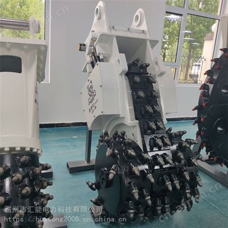 露天煤矿开采无盲区铣挖机地铁施工链式开槽机挖机改装链条铣刨机