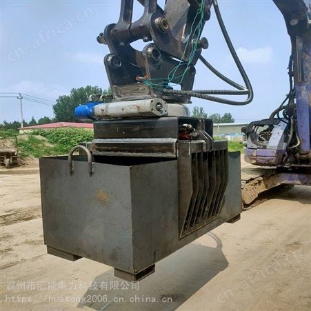 混凝土浇注石料液压夹子路沿石安装夹具路边石铺设钩机夹具