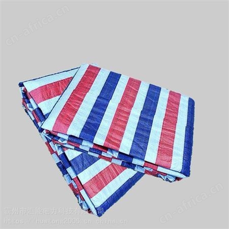 防汛彩条布PP重型塑料遮阳布防水塑料布加厚防雨布防尘布汇能