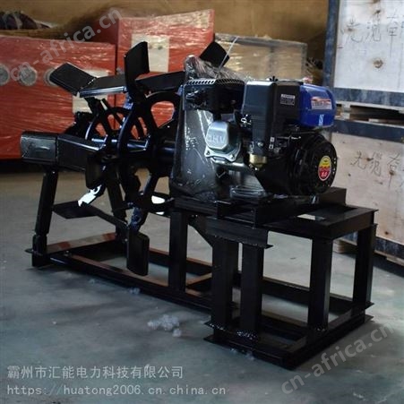 手拉风冷翼型收线机 牵引用架空地线卷线机 3T/5T/8T钢丝绳紧绳器