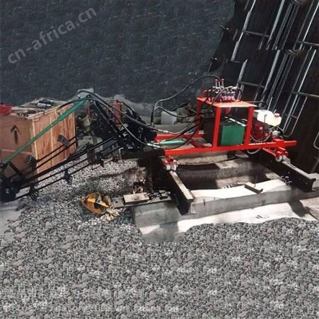 铁路道砟整形机 轻便式边坡收砟机 铁路道碴石头收碴机汇能