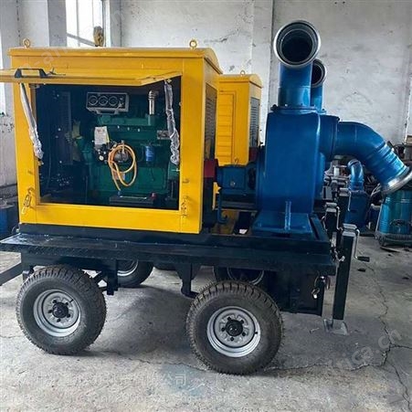汇能供应可移动灌溉泵车拖车型水冷柴油机排污泵柴油机防汛水泵
