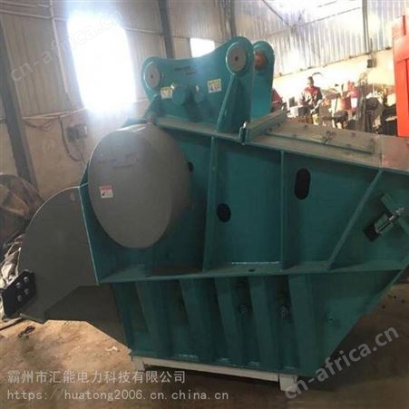 汇能铁路轨道用SP-15双轴破碎斗挖掘机鳄式破碎铲斗工程机械碎石斗