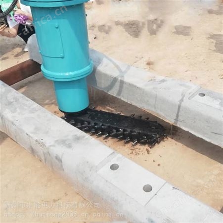 链条式道渣清理机混凝土路面道渣整理机道岔板结道渣清理装置汇能