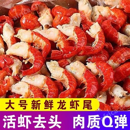 龙虾尾大号无冰衣小龙虾现剥活虾球鲜活速冻小海鲜水产现货