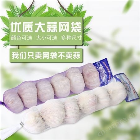 6个装大蒜包装网袋超市蔬菜水果生姜蒜头网兜小网眼袋批发