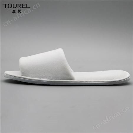 TOUREI途悦一次性钻石底密丝绒材质白色拖鞋柔软舒适防滑