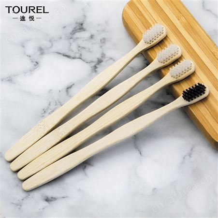 TOUREI途悦一次性环保可降解材质竹牙刷竹梳子洗漱用品套装