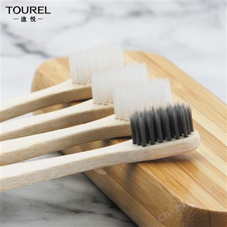 TOUREI途悦一次性环保可降解材质竹牙刷竹梳子洗漱用品套装
